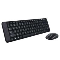 Toetsenbord en draadloze muis Logitech MK220 Zwart Qwerty Spaans