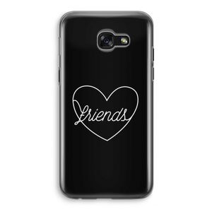 Friends heart black: Samsung Galaxy A5 (2017) Transparant Hoesje