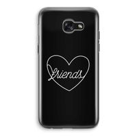 Friends heart black: Samsung Galaxy A5 (2017) Transparant Hoesje