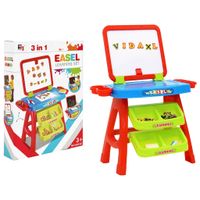 VidaXL Leerbord voor kinderen easel and learning 3-in-1