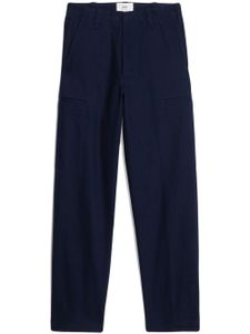 AMI Paris pantalon en coton à coupe ample - Bleu