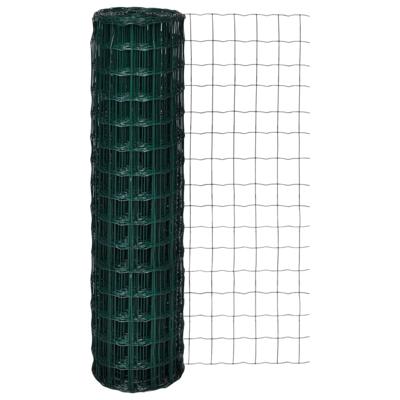 Euro hek 25x1,5 m staal groen