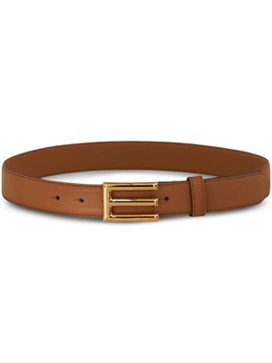 ETRO ceinture en cuir à boucle logo - Marron