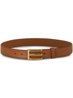 ETRO ceinture en cuir à boucle logo - Marron