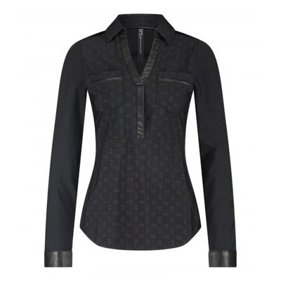 Zip73 - Zwart | Dames | Blouse | Zwart | XXL | regular | Kamst mode