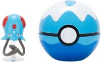Pokemon Figure - Tentacool & Dive Ball (Clip 'n' Go) - thumbnail