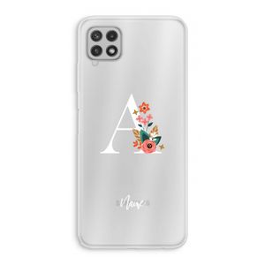 Pink Bouquet: Samsung Galaxy A22 4G Transparant Hoesje