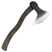 Grote hakbijl - plastic - 45 cm - Halloween/ridders verkleed wapens accessoires - thumbnail