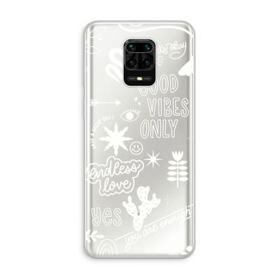 Good vibes: Xiaomi Redmi Note 10 Lite Transparant Hoesje