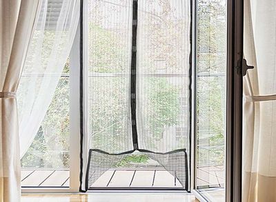 Hi Deurhor met magneet - Anti insecten horgordijn - Zwart