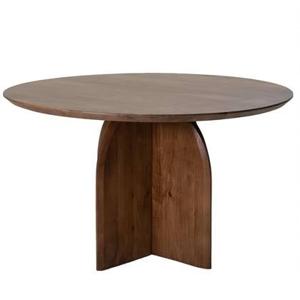 Giga Meubel - Eettafel Rond Ø130cm - Bruin Acaciahout - Danae