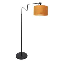 Steinhauer Staande leeslamp Linstrom met gouden kap 3732ZW