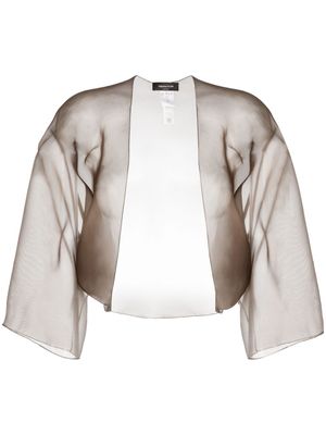 Fabiana Filippi veste en soie - Marron