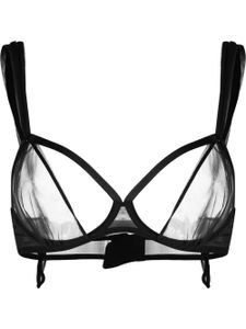 Maison Close soutien-gorge Naked à design transparent - Noir