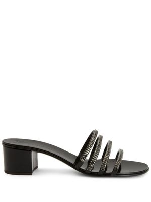 Giuseppe Zanotti sandales Iride Crystal 40 mm - Noir