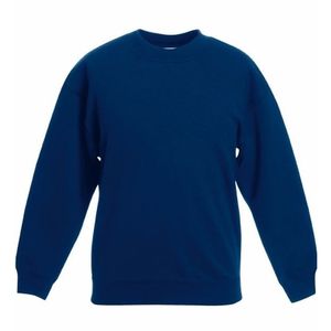 Navy blauwe katoenmix sweater voor jongens