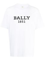 Bally t-shirt en coton biologique à logo imprimé - Blanc - thumbnail