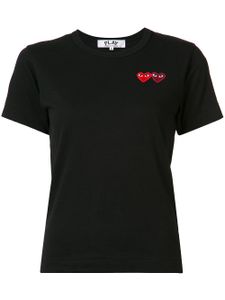 Comme Des Garçons Play embroidered heart T-shirt - Noir