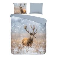 Dekbedovertrek Katoen Flanel Jolly Natuur & Dieren 240x200 Cm Good Morning - Dekbed-Discounter.nl