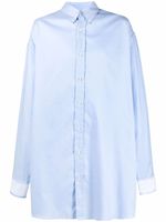 Maison Margiela chemise oversize en coton - Bleu - thumbnail