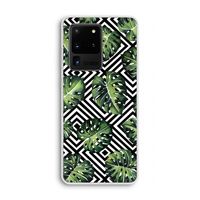 Geometrische jungle: Samsung Galaxy S20 Ultra Transparant Hoesje