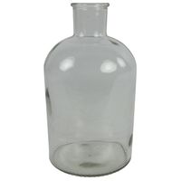 Countryfield vaas - helder/transparant - glas - apotheker fles - D17 x H31 cm   -