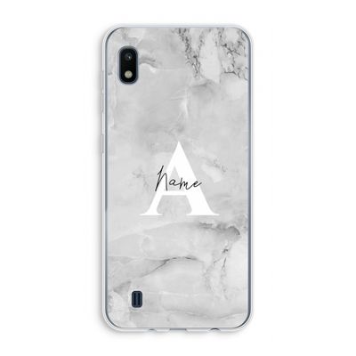 Ivory Marble: Samsung Galaxy A10 Transparant Hoesje