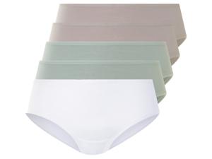 esmara 5 Dames hipsters (grijs/mint/wit, XS (32/34))