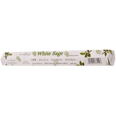 Stamford wierook stokjes witte salie geur - 20x - Lichaam in balans - Meditatie