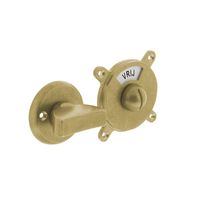 Intersteel WC-sluiting George met vrij / bezet messing getrommeld