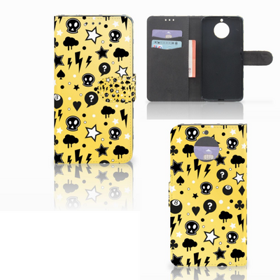 Telefoonhoesje met Naam Motorola Moto G5S Plus Punk Geel Telefoonhoesje met Naam Motorola Moto G5S Plus Punk Geel
