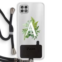 Green Brush: Samsung Galaxy A22 4G Transparant Hoesje met koord