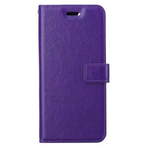 Basey OnePlus Nord 2T Hoesje Book Case Kunstleer Cover Hoes -Paars