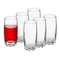 Alessandro Drinkglazen Roma - 6x stuks - glas - 280 ml - 7 x 14 cm - longdrinkglazen