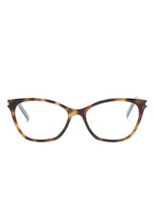 Saint Laurent Eyewear lunettes de soleil SL 282 Slim à monture papillon - Marron