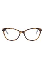 Saint Laurent Eyewear lunettes de soleil SL 282 Slim à monture papillon - Marron - thumbnail