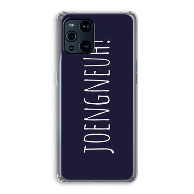Joengneuh!: Oppo Find X3 Transparant Hoesje
