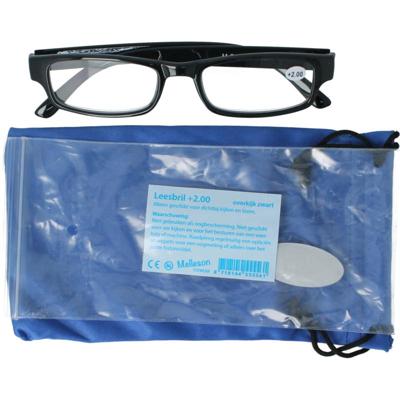 Melleson Overkijk leesbril zwart +2.00