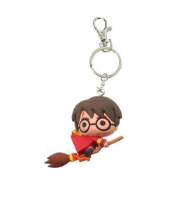 Harry Potter Rubber Keychain Harry Potter & Broomstick 7 cm