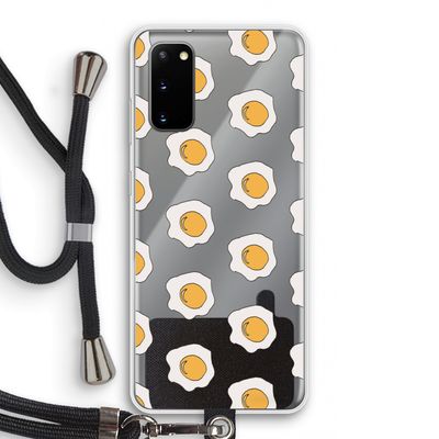 Bacon to my eggs #1: Samsung Galaxy S20 Transparant Hoesje met koord