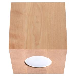 Plafondlamp QUAD naturel hout