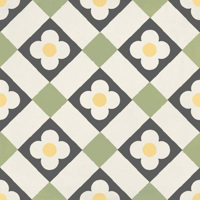 JOS. Hidro VLtegel Decor 197X197 Funflowers Lime 8.3mm Mat
