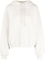 Alexander Wang hoodie en coton mélangé à coupe crop - Tons neutres