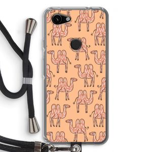 Kameel: Pixel 3a Transparant Hoesje met koord