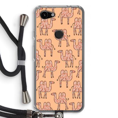 Kameel: Pixel 3a Transparant Hoesje met koord