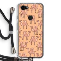 Kameel: Pixel 3a Transparant Hoesje met koord
