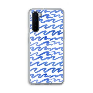 Blauwe golven: OnePlus Nord Transparant Hoesje
