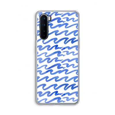 Blauwe golven: OnePlus Nord Transparant Hoesje