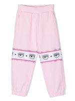 Chiara Ferragni Kids pantalon en coton à logo imprimé - Rose - thumbnail