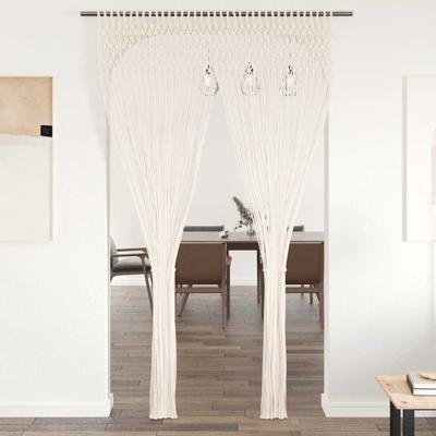 VidaXL Gordijn macramé 140x240 cm katoen